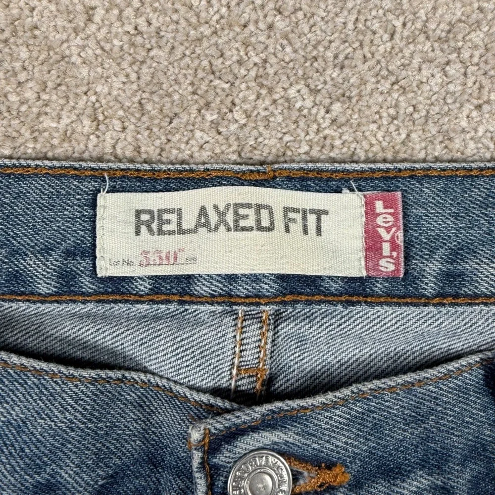 Levi's 550 Relaxed Fit Jeans Mens 36x34 (FITS 36x33) Blue Medium Wash Denim